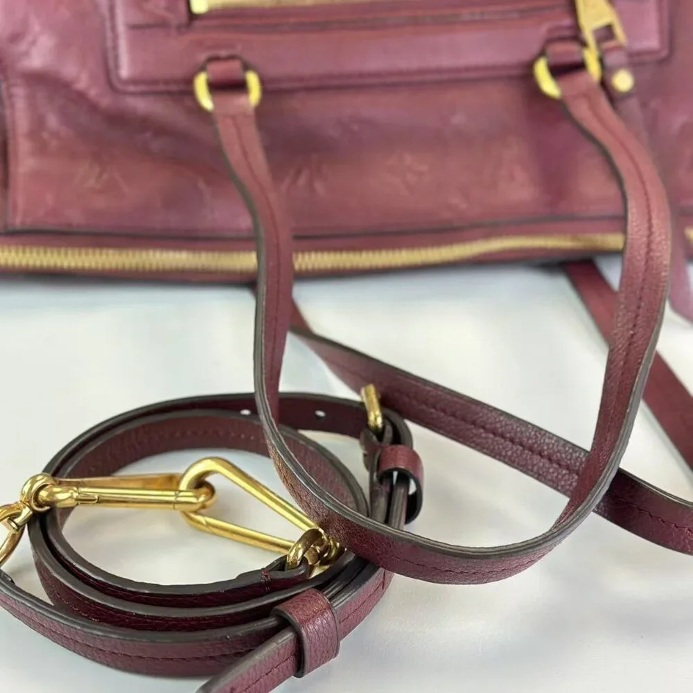 Louis Vuitton Burgundy Empreinte Leather Shoulder Bag Crossbody - Picture 6 of 8